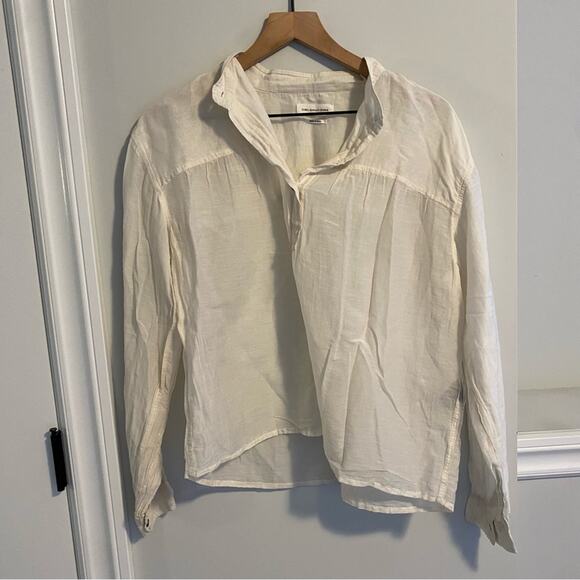 Isabel Marant White Sheer Cotton Silk Blouse 40 Medium - Picture 13 of 13